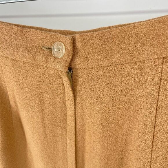 Vintage First Issue wool skirt pockets gold tan EUC small retro - Picture 10 of 11